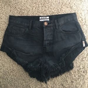 One Teaspoon Black Denim Bandits Size 27